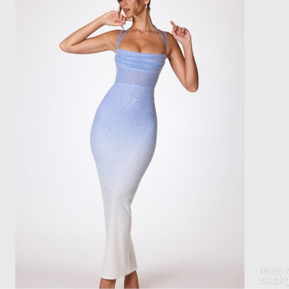 🖤Oh Polly Monte Carlo Ombre Maxi Dress!